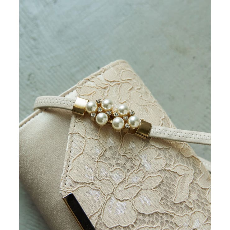 ベージュ | niana ニアナ パールモチーフベルト | Fashion Letter