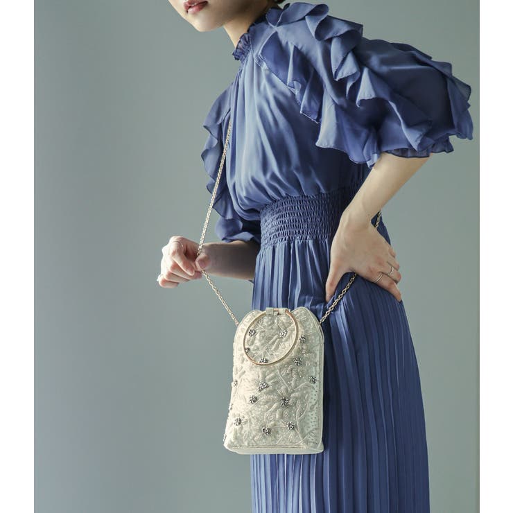 BOTTEGA VENETA サテンミニトート　パーティ•卒業・入学式 BOTTEGA VENETA サテンミニトート パーティ•卒業・入学式