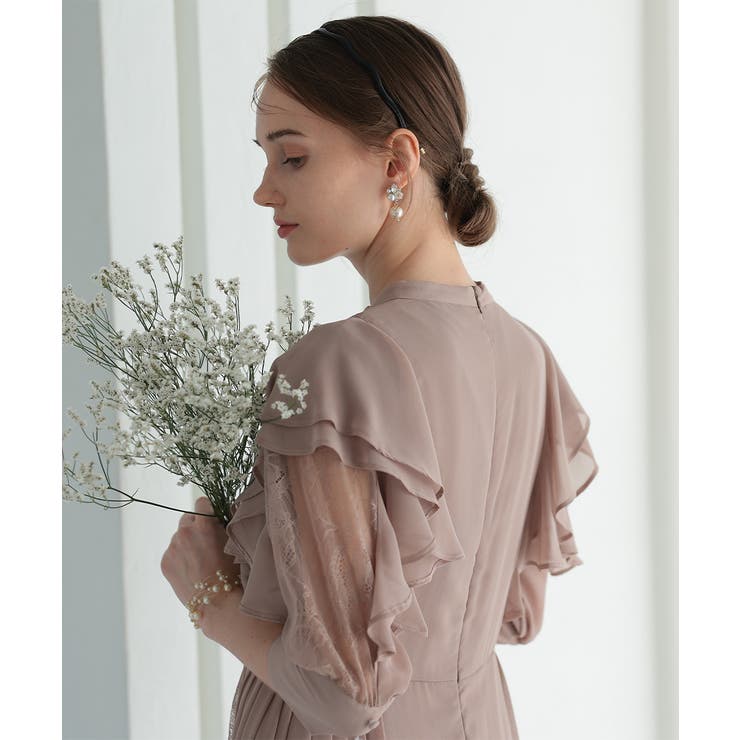 niana ニアナ フリル7分袖レースドレス | Fashion Letter | 詳細画像6 