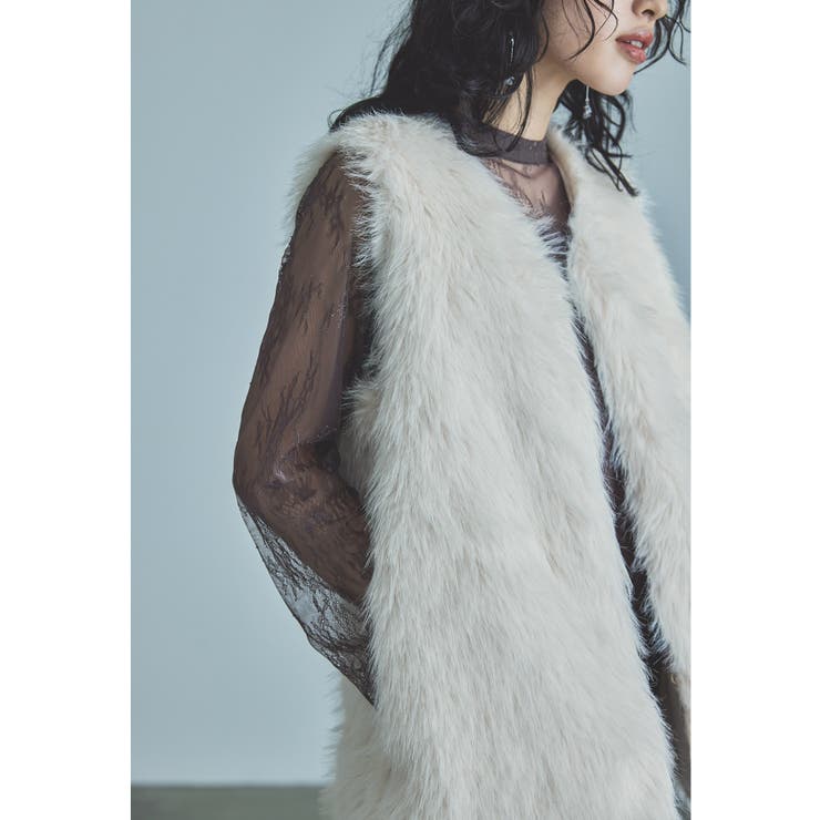 オフホワイト | niana ニアナ ファーベスト | Fashion Letter