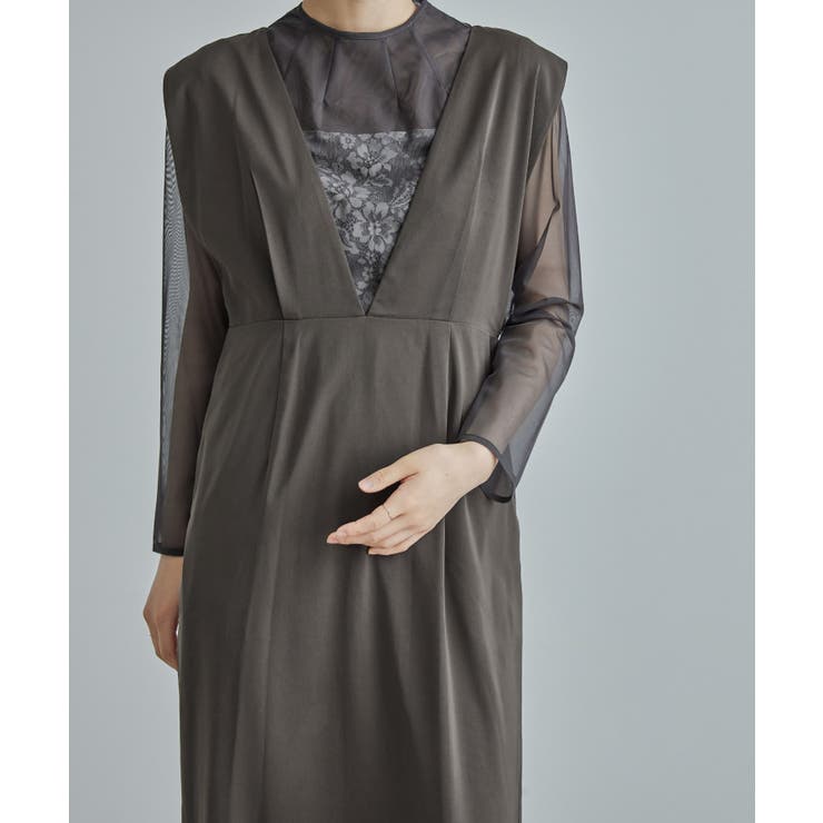 niana ニアナ チュールレースブラウスジャンパースカートセットドレス