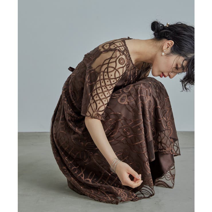 niana ニアナ シャイニーエンブロイダリーレースドレス | Fashion Letter | 詳細画像6 