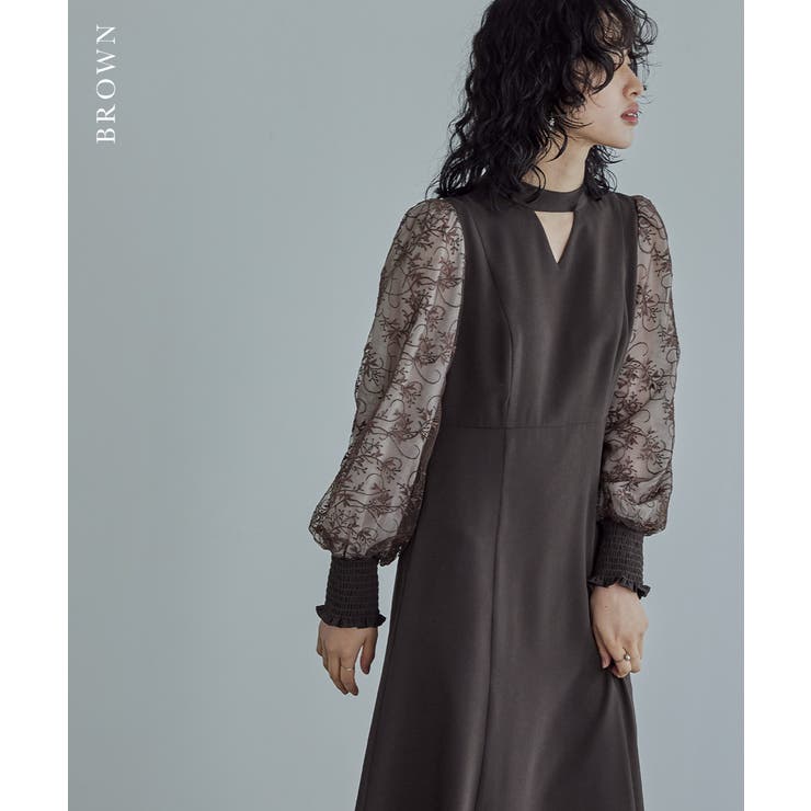 niana ニアナ スリーブエンブロイダリードレス | Fashion Letter | 詳細画像4 