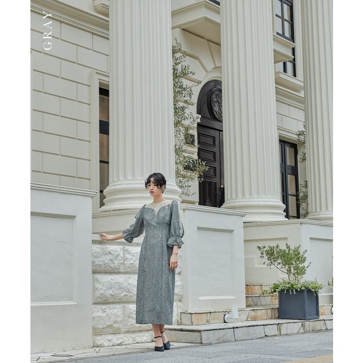 niana ニアナ フラワーレースタイトドレス | Fashion Letter | 詳細画像2 