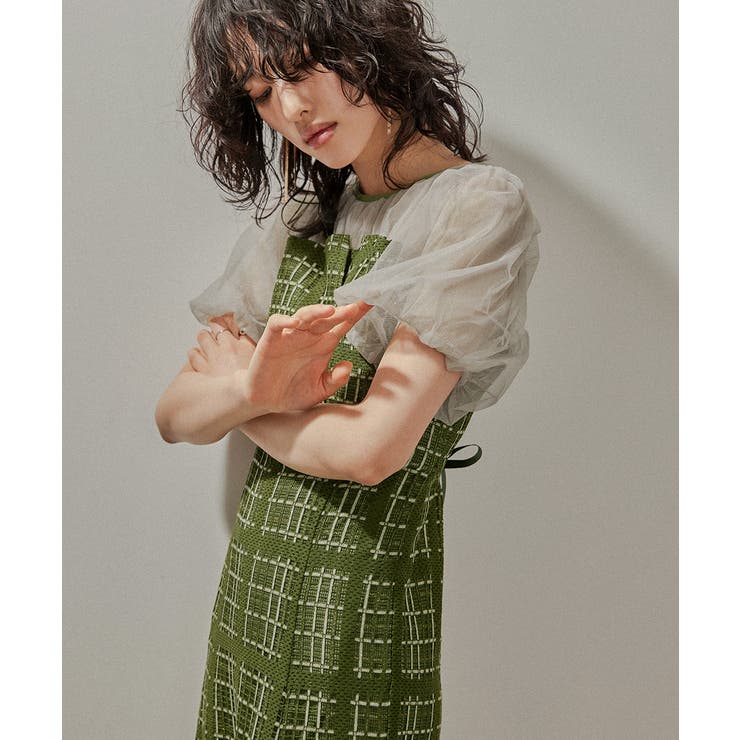 niana ニアナ チェック柄マーメイドワンピースドレス | Fashion Letter | 詳細画像7 