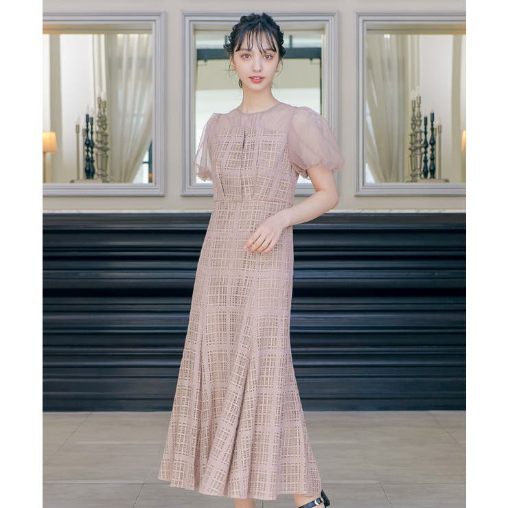 niana ニアナ チェック柄マーメイドワンピースドレス[品番：FT000008392]｜Fashion  Letter（ファッションレター）のレディースファッション通販｜SHOPLIST（ショップリスト）