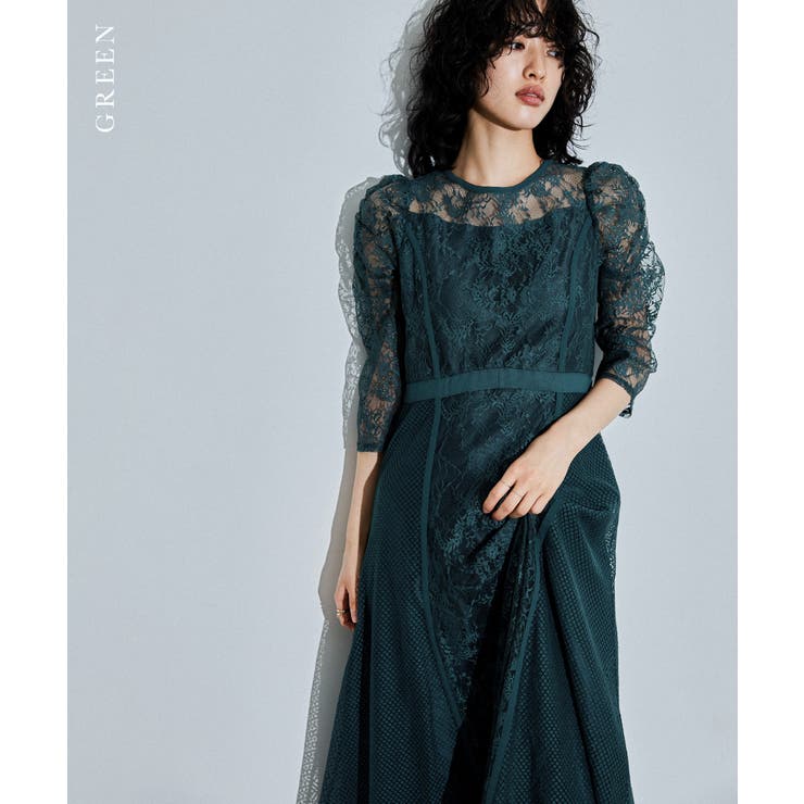 niana ニアナ スイッチングレースドレス[品番：FT000009230]｜Fashion