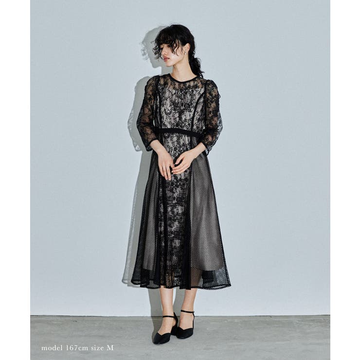 niana ニアナ スイッチングレースドレス[品番：FT000009230]｜Fashion