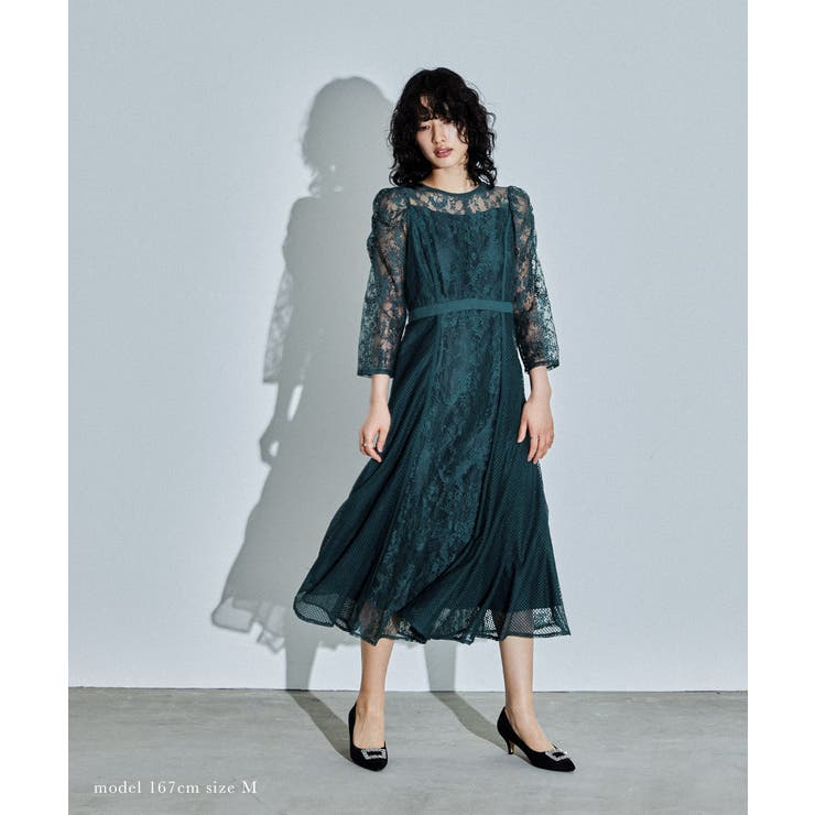 niana ニアナ スイッチングレースドレス[品番：FT000009230]｜Fashion