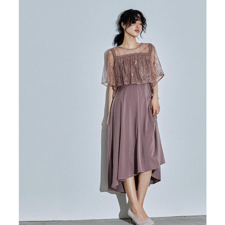 niana ニアナ スクエアスリーブフィッシュテールドレス[品番 