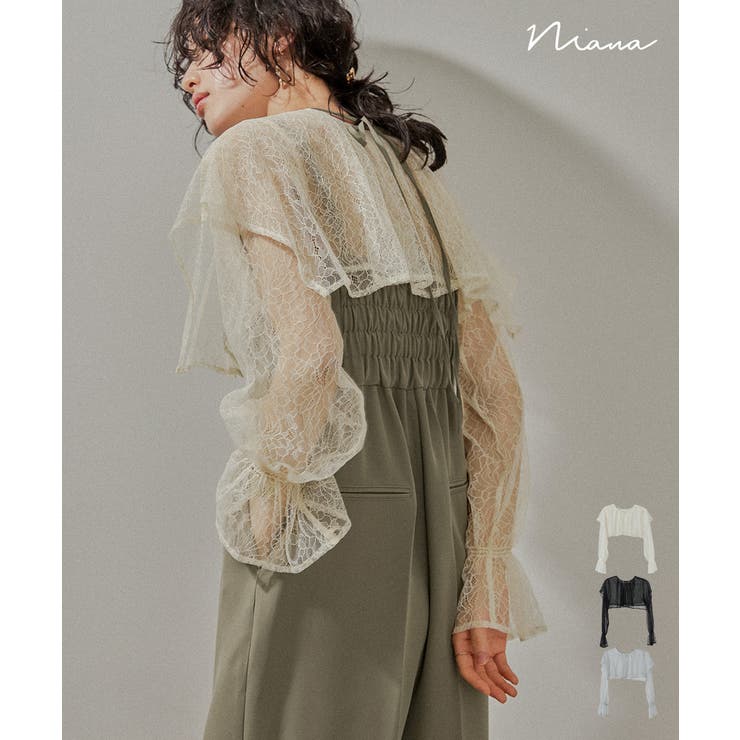 niana ニアナ レースケープボレロ | Fashion Letter | 詳細画像1 
