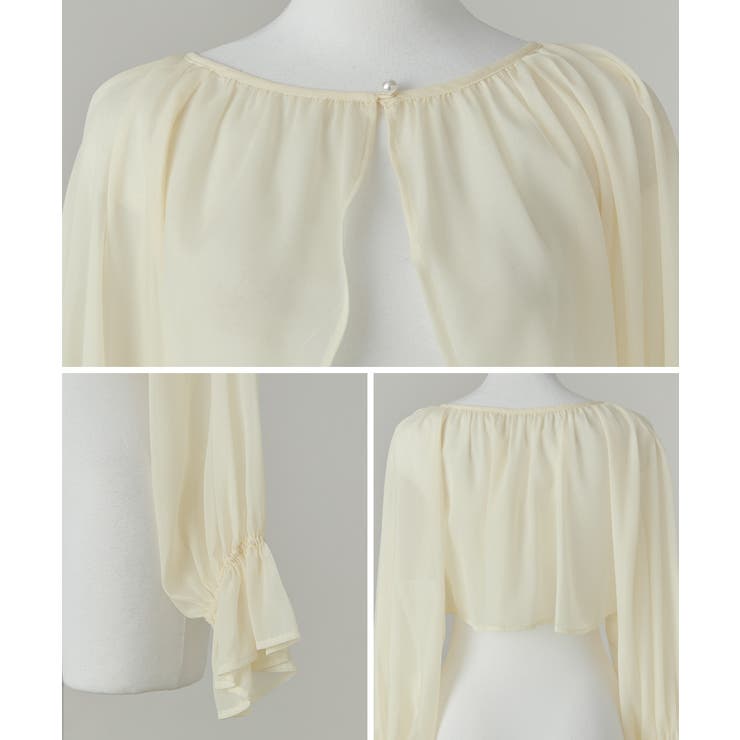 niana ニアナ パールボタンシアーボレロ | Fashion Letter | 詳細画像18 