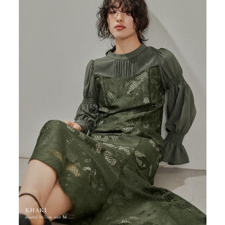 niana ニアナ レースシフォンマーメイドドレス | Fashion Letter | 詳細画像2 