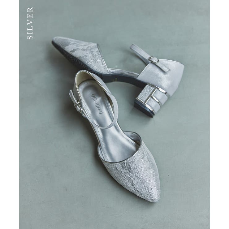niana ニアナ チャンキーヒールレースパンプス[品番 niana ニアナ チャンキーヒールレースパンプス[品番