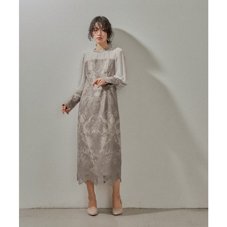niana ニアナ ダマスクギャザードレス | Fashion Letter | 詳細画像11 