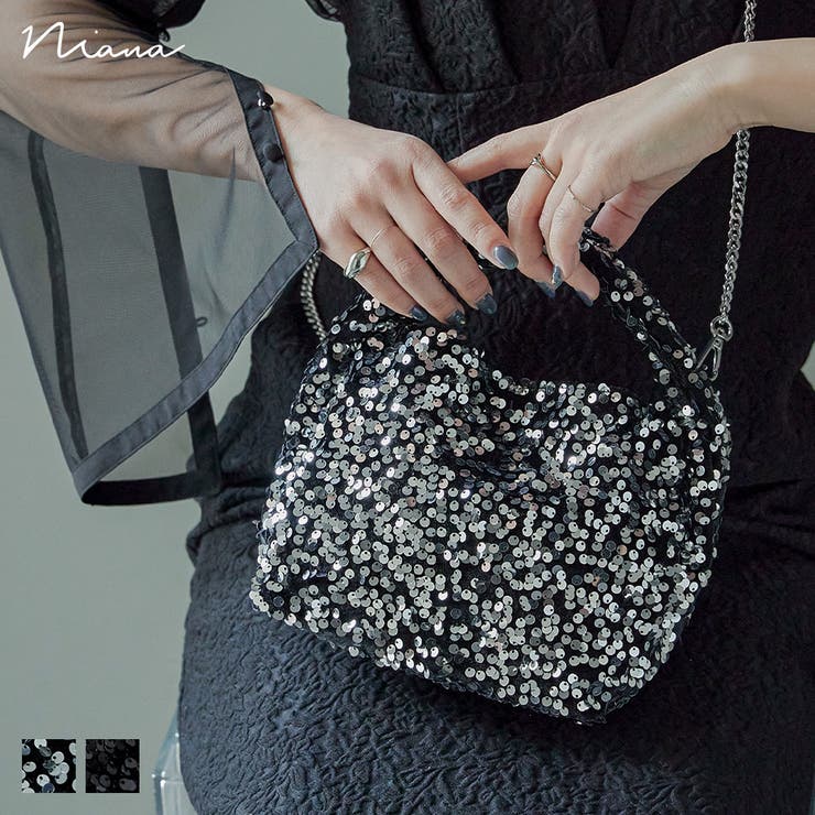 niana ニアナ 2wayスパンコールパーティーバッグ | Fashion Letter | 詳細画像1 
