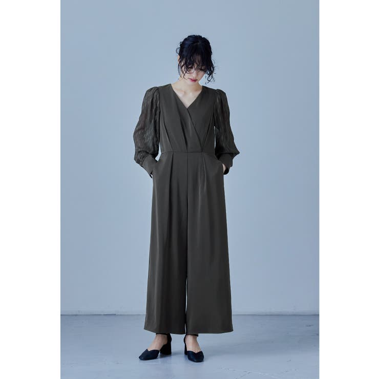 niana ニアナ カシュクールデザインパンツドレス[品番