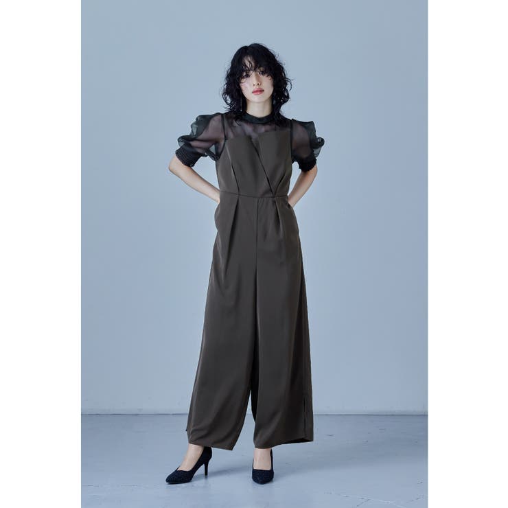 新品入荷 niana ニアナ イレギュラーカッターコンビネゾン[品番 サロペット・オーバーオール・オールインワン