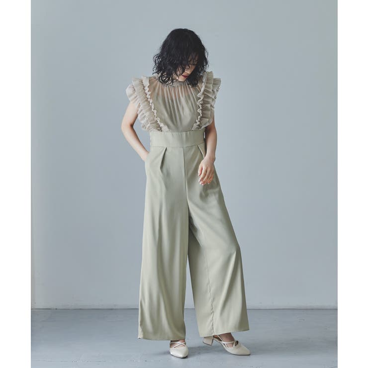 専用♡♡オケージョンドレス パンツ M niana ニアナ niana チュールベストオールインワンドレス パンツドレス