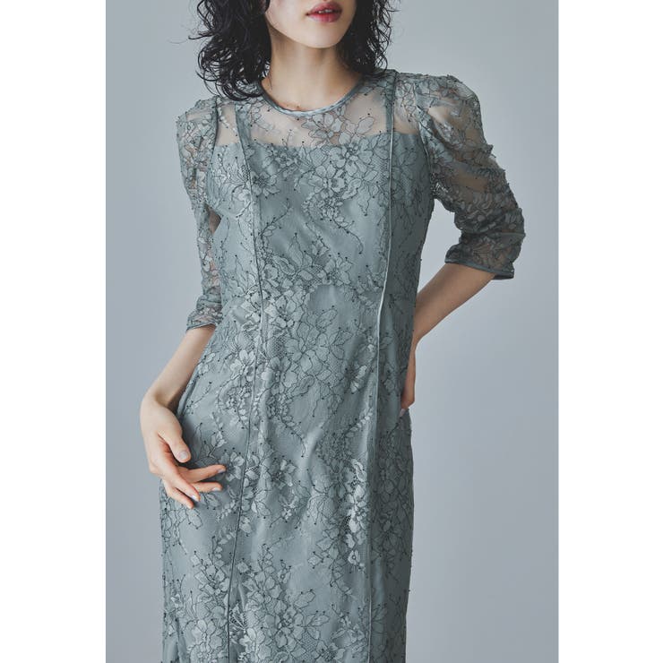 niana フラワーエアリーレースドレス niana（ニアナ） ドレス フラワーエアリーレースドレス 結婚式