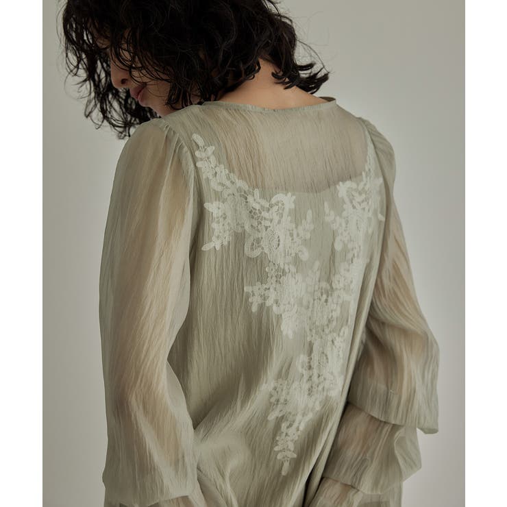 niana ニアナ シアーAラインワンピース | Fashion Letter | 詳細画像6 