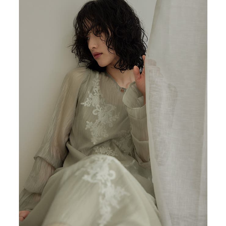 niana ニアナ シアーAラインワンピース | Fashion Letter | 詳細画像7 