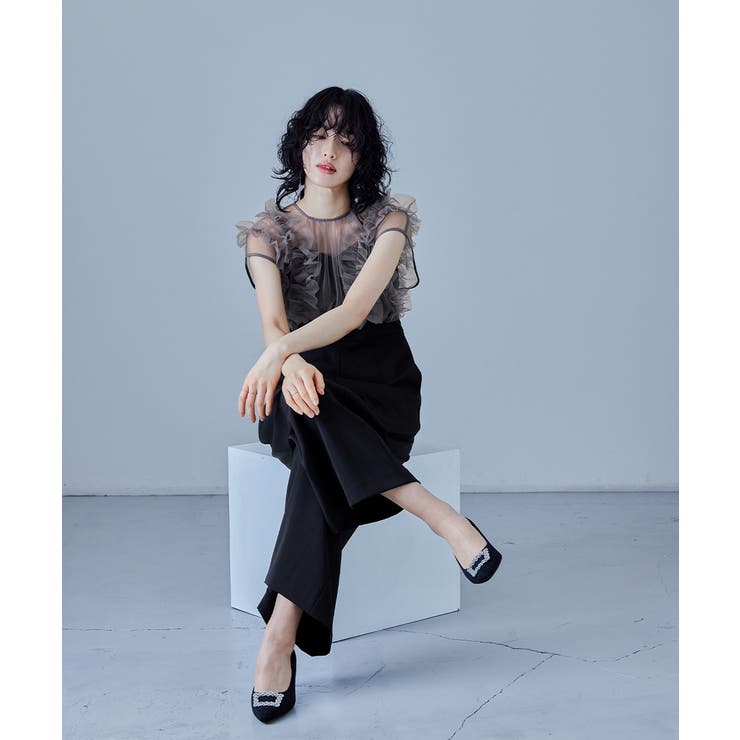 niana ニアナ チュールドッキングパンツドレス[品番：FT000009340 