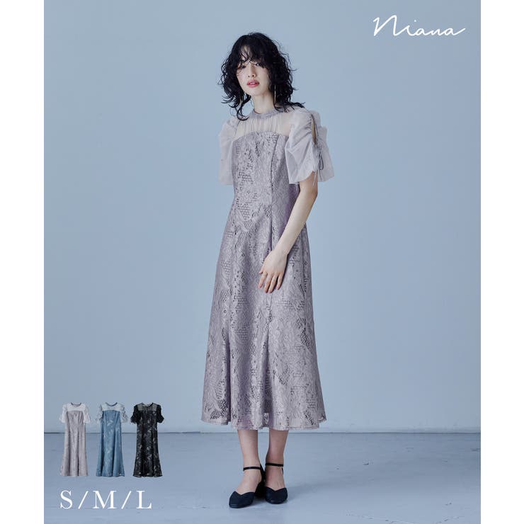 niana ニアナ フラワージャガードマーメイドドレス[品番：FT000009363]｜Fashion  Letter（ファッションレター）のレディースファッション通販｜SHOPLIST（ショップリスト）