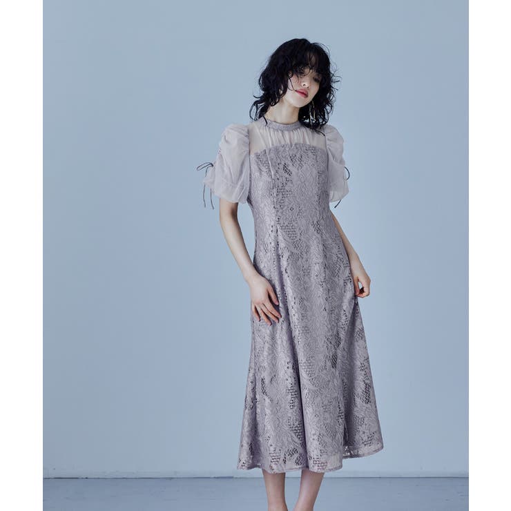 niana ニアナ フラワージャガードマーメイドドレス | Fashion Letter | 詳細画像3 