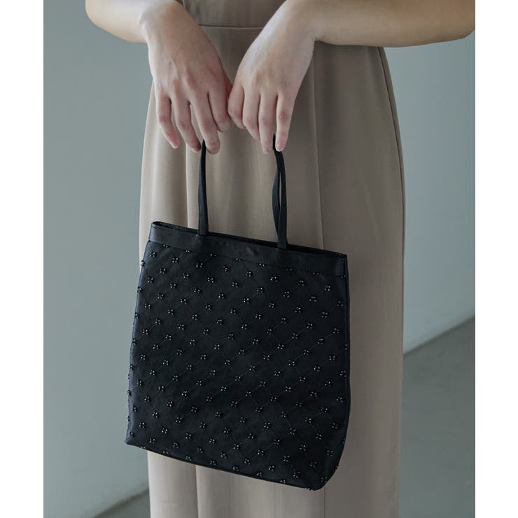 niana ニアナ サテンチュールビーズトートバッグ | Fashion Letter | 詳細画像6 