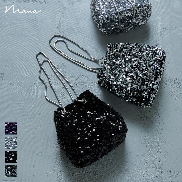 大人気新品セール ブ niana スパンコールバッグ[品番：FT000009402]｜Fashion ニアナ クラッチバッグ、パーティバッグ