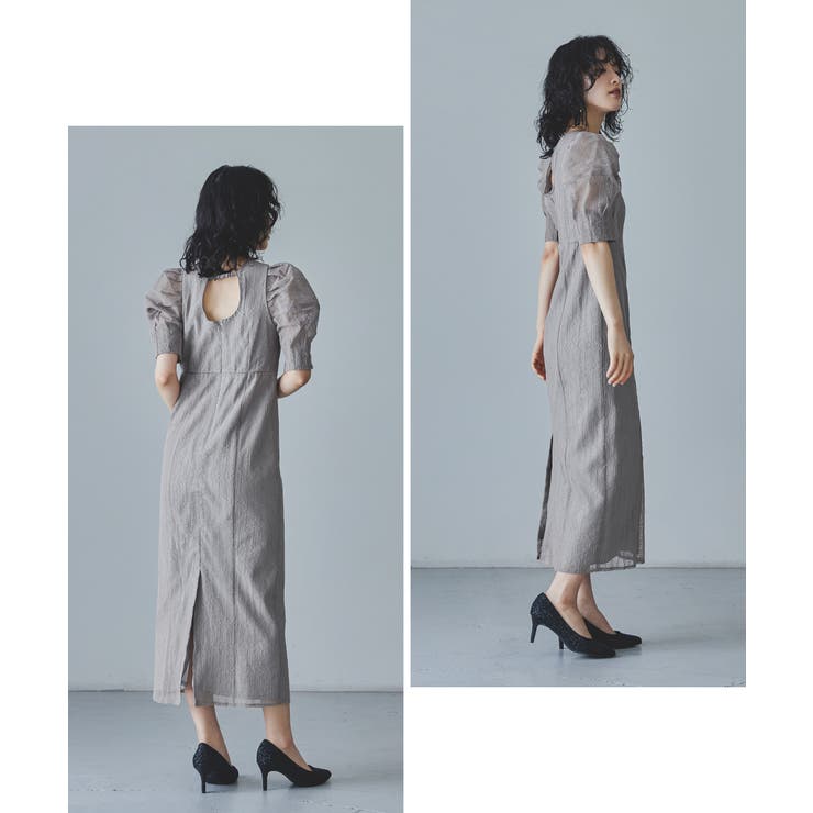 ★日本未入荷★【Miss Patina】アグネスドレス（幾何学模様） niana ニアナ レタリングレースドレス[品番：FT000009442