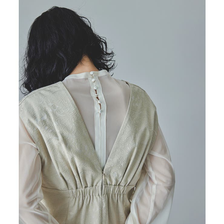 niana ニアナ Vラインジャガードドレス | Fashion Letter | 詳細画像11 