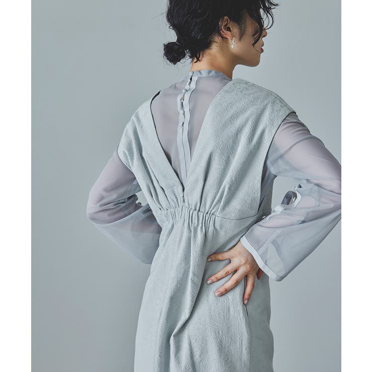 niana ニアナ Vラインジャガードドレス | Fashion Letter | 詳細画像16 