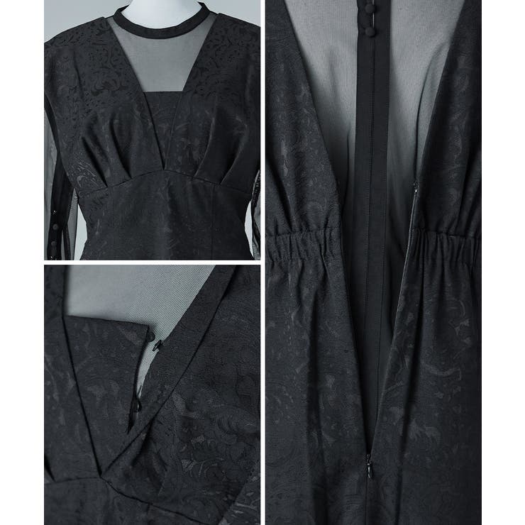 niana ニアナ Vラインジャガードドレス | Fashion Letter | 詳細画像17 