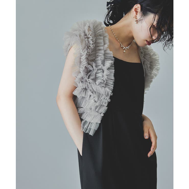 niana♡ チュールベストオールインワンドレス