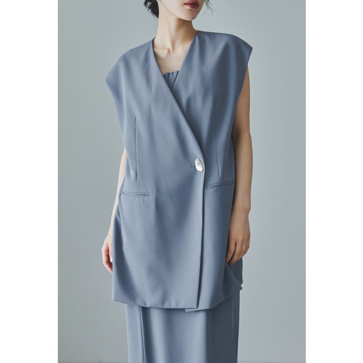 ブルー | niana ニアナ バックシアージレセットアップドレス | Fashion Letter