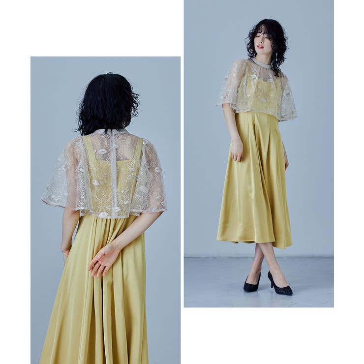 niana ニアナ リーフレースボレロセットドレス[品番