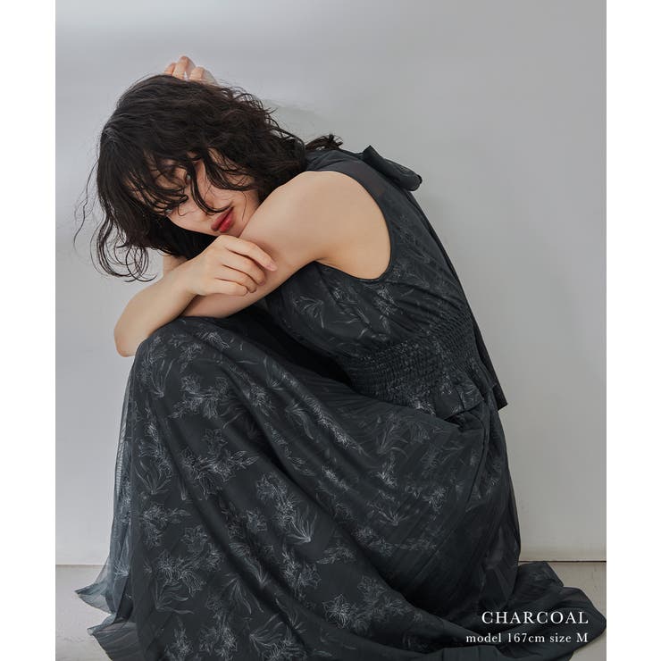 niana ニアナ ボウタイフラワープリーツドレス | Fashion Letter | 詳細画像2 