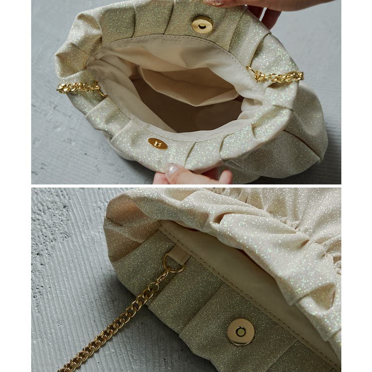 niana ニアナ シャイニーシェルクラッチバッグ | Fashion Letter | 詳細画像12 