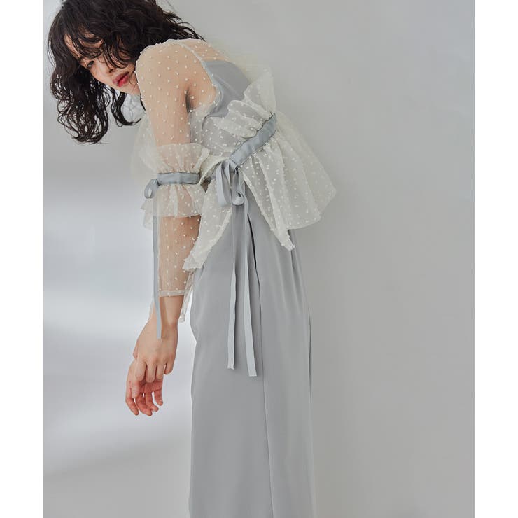 niana ニアナ ドットマルチケープセットドレス[品番