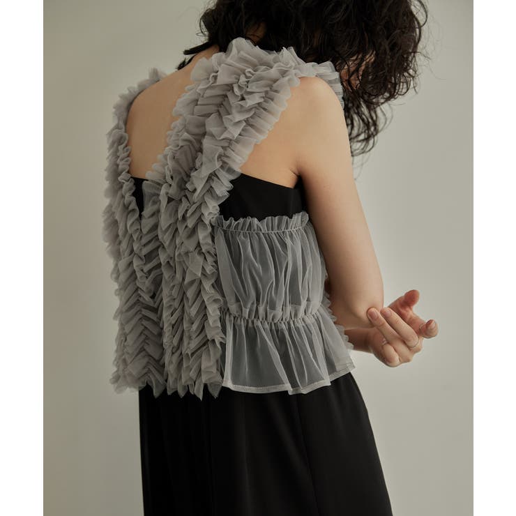 niana ニアナ チュールフリルベスト[品番：FT000009550]｜Fashion