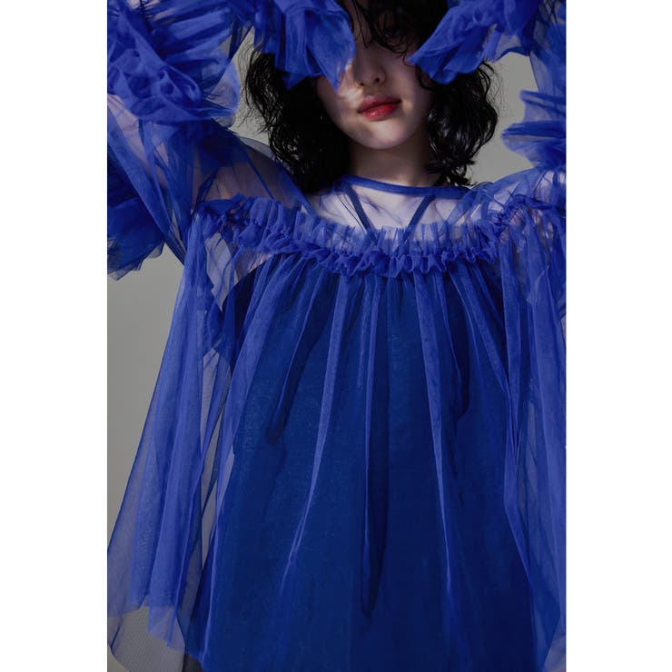 niana ニアナ チュールフリルブラウス[品番：FT000009299]｜Fashion  Letter（ファッションレター）のレディースファッション通販｜SHOPLIST（ショップリスト）