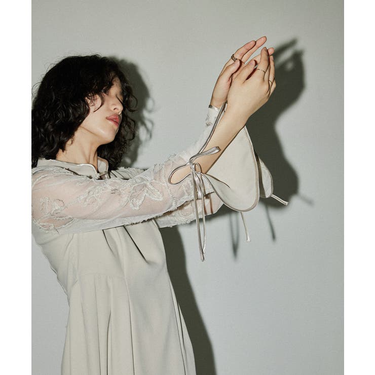 niana ニアナ フェザーフラワーコクーンドレス | Fashion Letter | 詳細画像3 