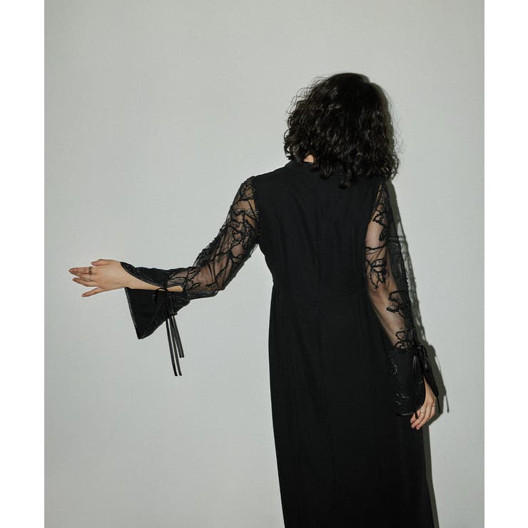 niana ニアナ フェザーフラワーコクーンドレス | Fashion Letter | 詳細画像12 