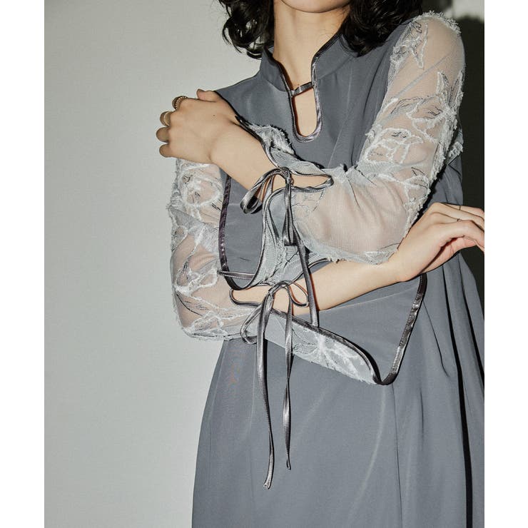 niana ニアナ フェザーフラワーコクーンドレス | Fashion Letter | 詳細画像14 