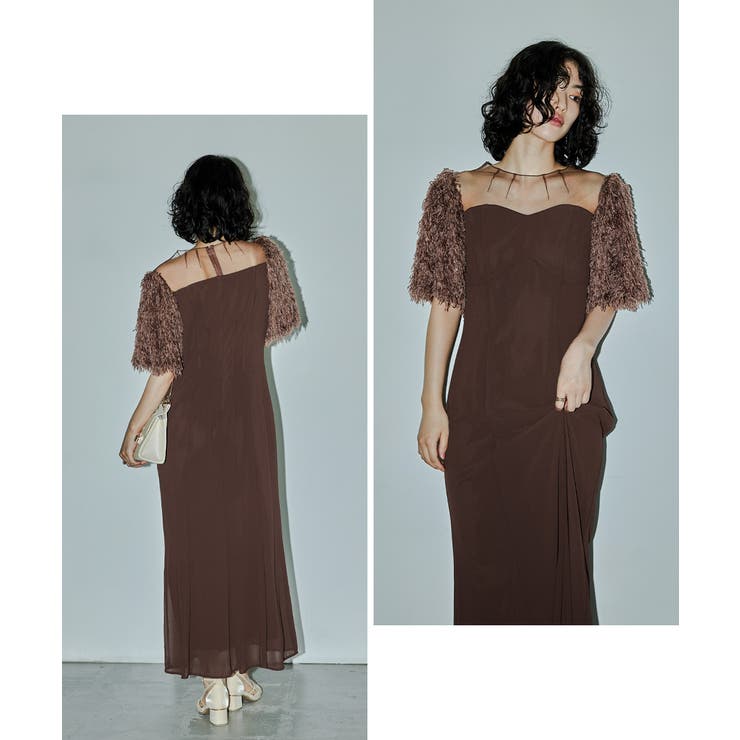 niana ニアナ シャギースリーブドレス[品番：FT000009798]｜Fashion