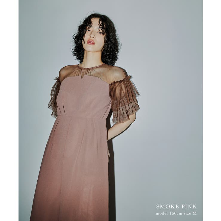 niana ニアナ チュールフリルレイヤードスリーブパンツドレス | Fashion Letter | 詳細画像14 