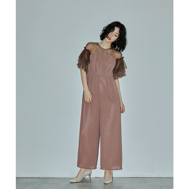 niana ニアナ チュールフリルレイヤードスリーブパンツドレス | Fashion Letter | 詳細画像15 