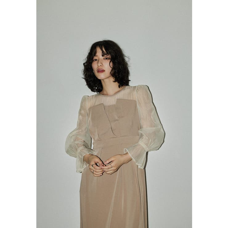 モカ | niana ニアナ ビスチェデザインコクーンドレス | Fashion Letter